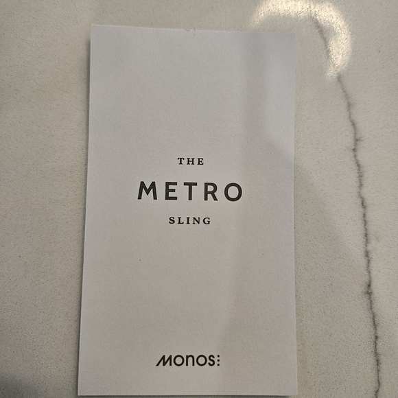 Monos Sling Tan Vegan Leather Unisex Crossbody Bag - Picture 13 of 14